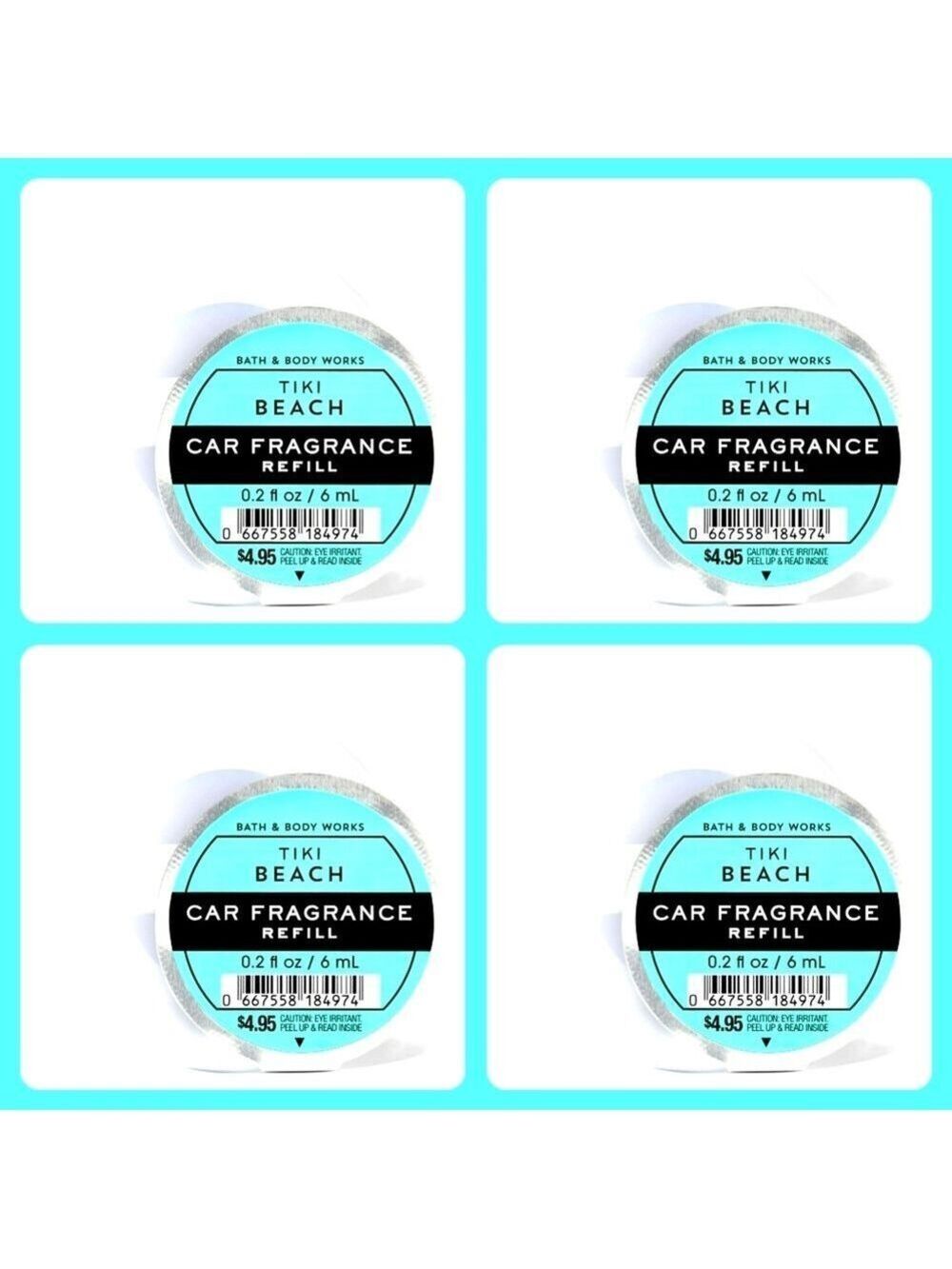 🩵 4 FOR $15 TIKI BEACH CAR FRAGRANCE REFILLS
